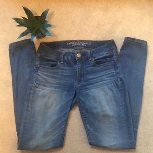 American Eagle super stretch jeggings 4 long EUC